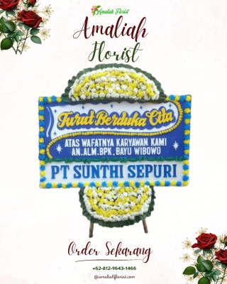 Papan Bunga Duka di Caruban