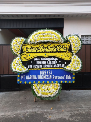 Papan Bunga Duka di Caruban